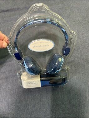 Pottery Barn Kids camouflage Navy and Light Blue Over-Ear Headphones KonoAudio